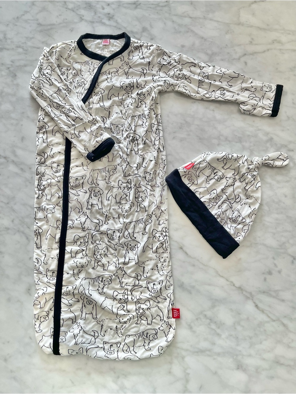 Magnetic Me modal gown & hat newborn-3 months